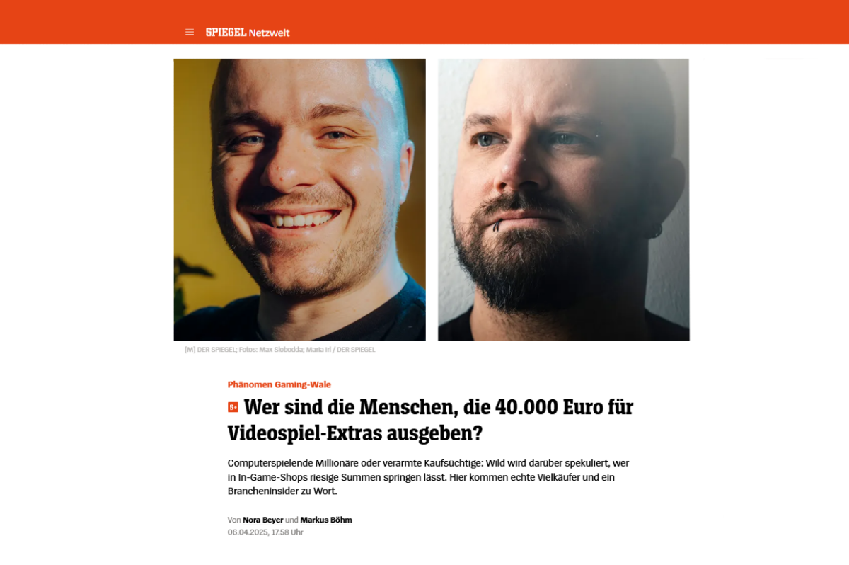 Wale in Spielen – Artikel-Koop für Der Spiegel, GameStar & Maurice Weber