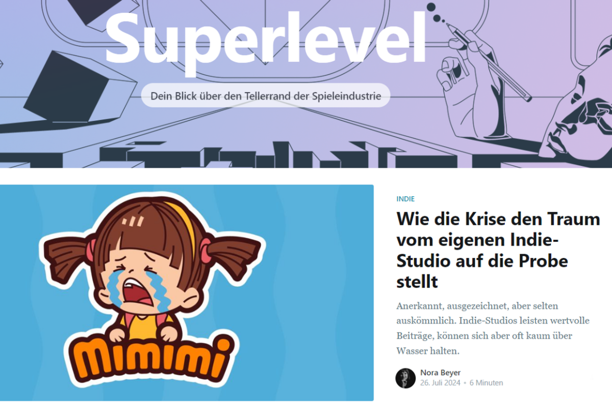 Wie die Krise den Traum vom eigenen Indie-Studio auf die Probe stellt: Für Superlevel