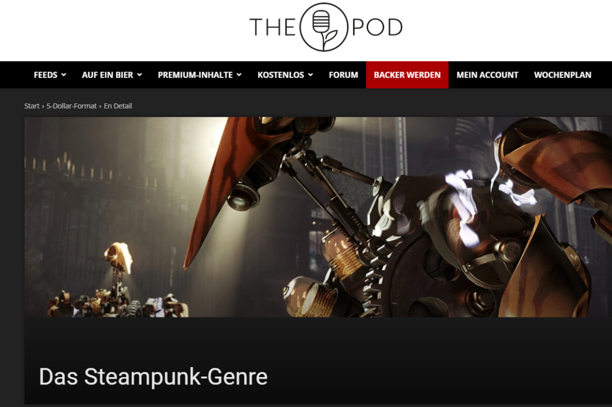 Zu Gast bei The Pod: Das Steampunk-Genre