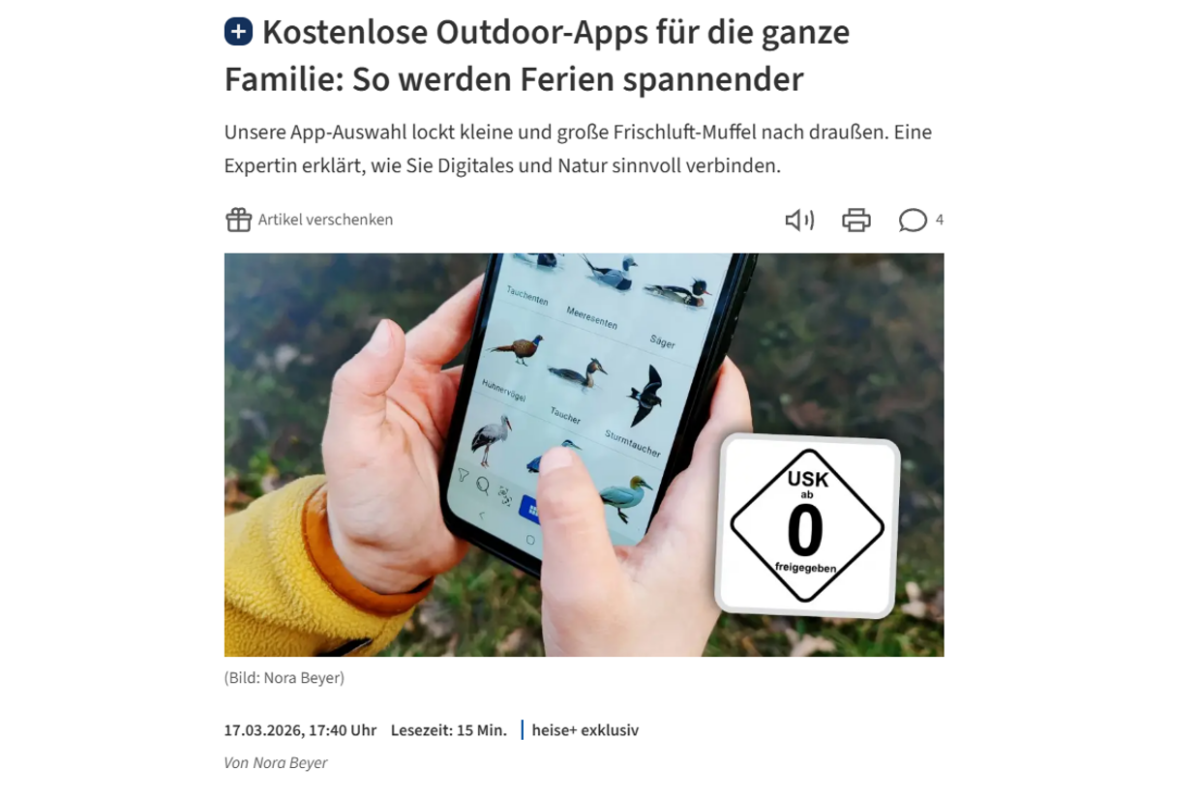 Kids Outdoor-Apps – Für heise