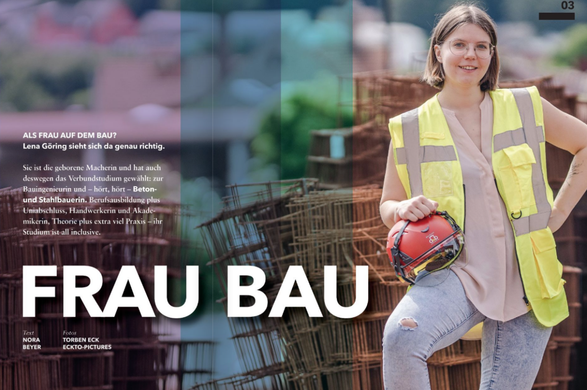 Frau Bau – Reportage für whyte blue Magazin